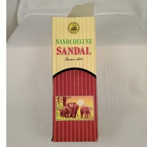 New Nandi Deluxe Sandal Incense Sticks Handrolled in India Sandalwood Fragrance